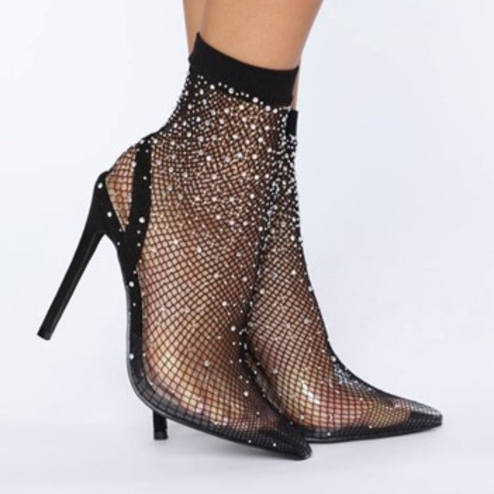 Highly Classified Rhinestone Pump - Black Size 7.5 - Picture 3 of 8